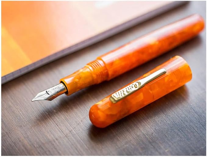 Conklin All American Fountain Pen in Sunburst Orange – Omniflex Nib, Vibrant - Image 5