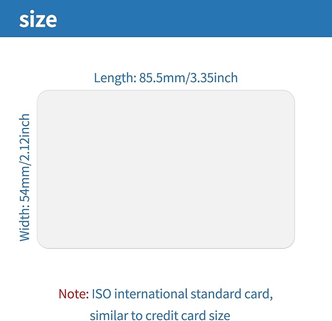 25 Pack - Premium Blank PVC Cards - Image 4