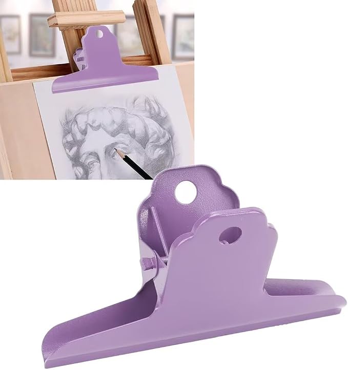 2PCS Extra Large Binder Clips Metal Large Bulldog Clips Paper Clamps Holder - Image 2