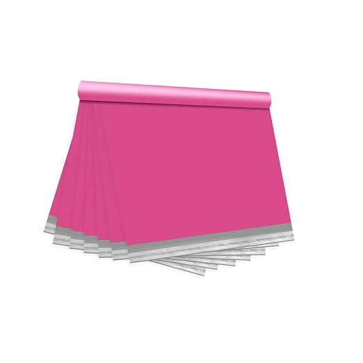 Pink Poly Mailers 10x13 500 Pcs, Cute Waterproof Shipping Bags by KKBESTPACK