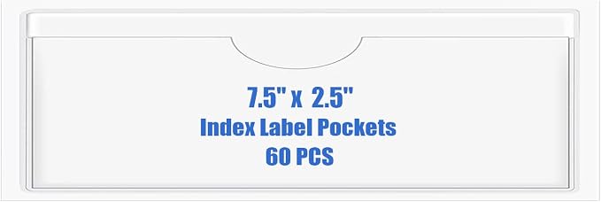 Origin-Joy 60 PCS Self Adhesive Index Card Pockets by Origin-Joy