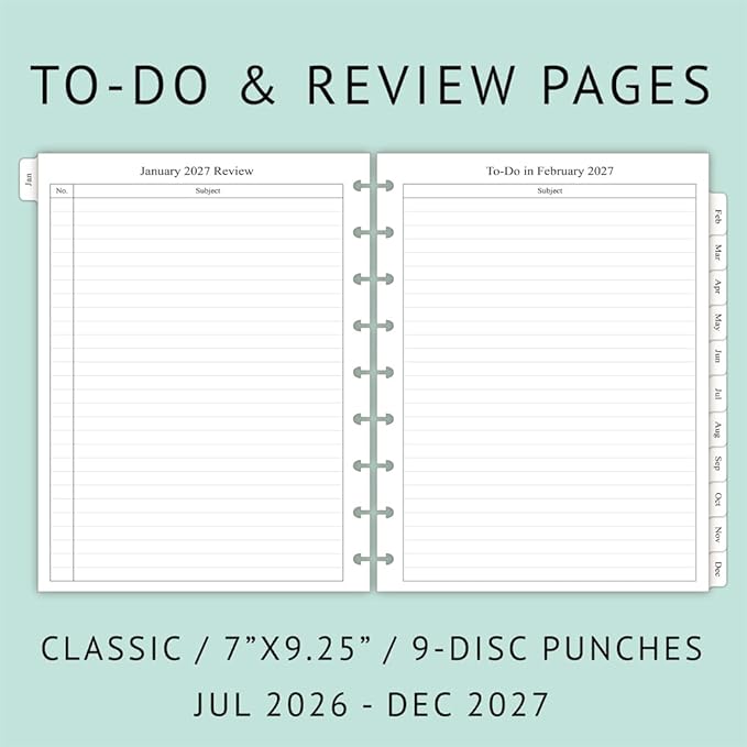 newestor 2026-2027 Planner Refills - Image 3