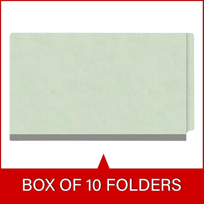 Ecom Folders Top Tab Pressboard Classification Folders | Legal Size 25 Pt Stock - Image 6