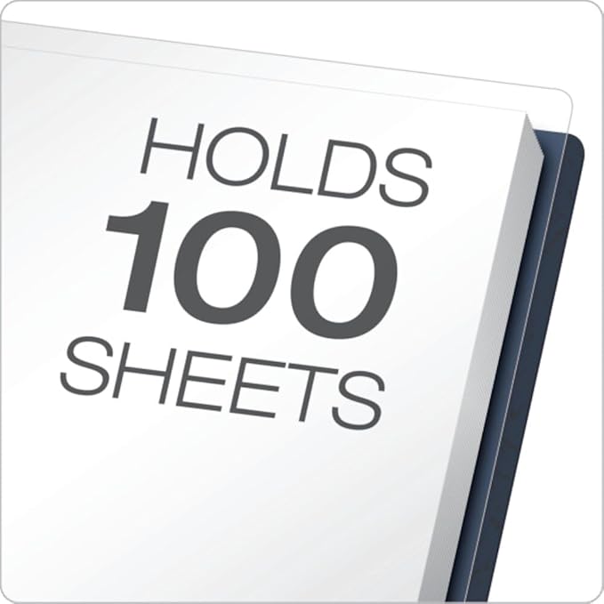 Oxford Clear Front Report Covers, Dark Blue, Letter Size, 25 per Box - Image 6