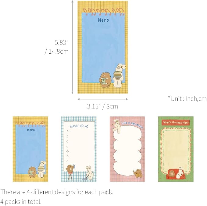 Monolike Memopad Unmatched Friends Series.1 4P SET - Image 2