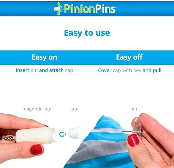 PinionPins Clear Magnetic Duvet Clips - Image 2