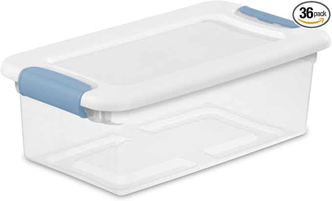 Sterilite 36-Pack Latching Box, Under Bed Storage Bins by Sterilite