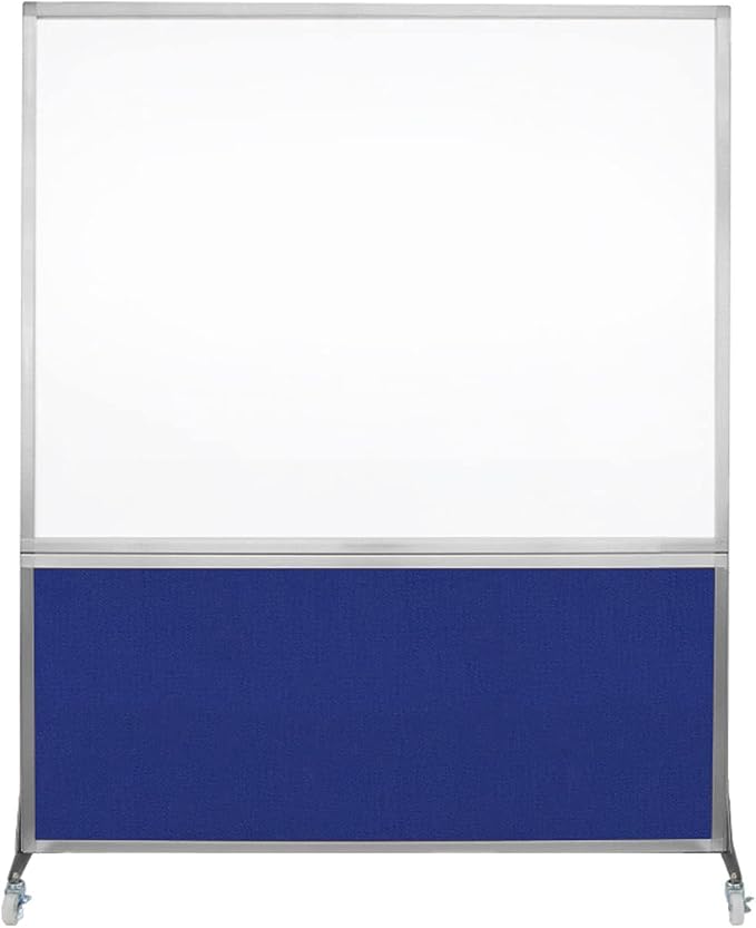 DivideWrite Mobile Whiteboard | Double Sided Dry Erase Board | Portable Office by VERSARE