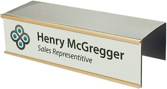 Over the Cube The Original Quality Aluminum, Changeable Cubicle Nameplate Holder - Image 2