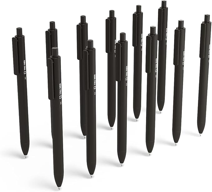 TRU RED Retractable Gel Pens, Fine Point 0.5mm, 24 Pack – Quick‑Dry Pens by TRURED
