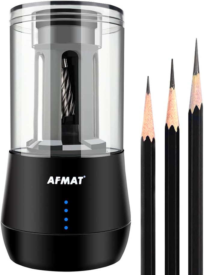 AFMAT Rechargeable Long Point Pencil Sharpener by AFMAT