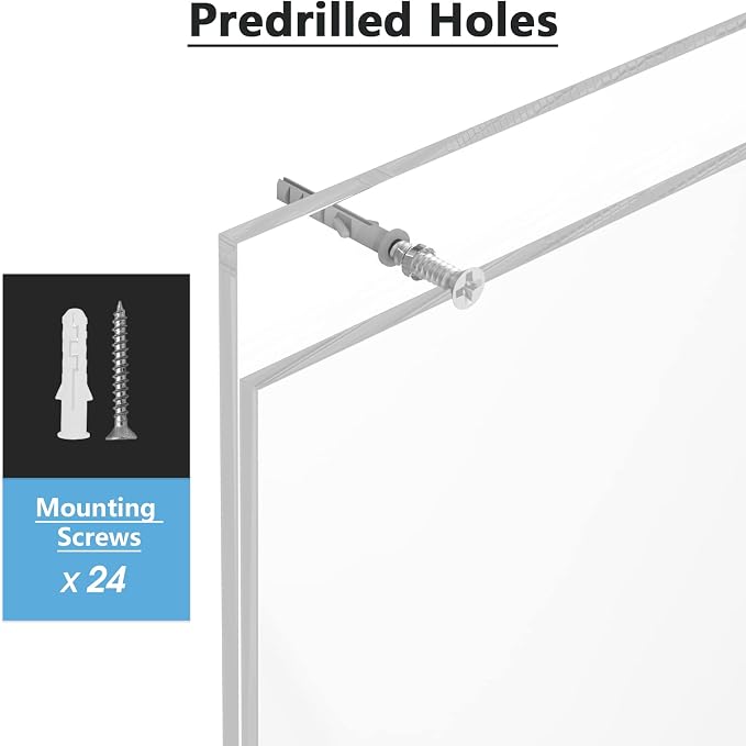 MaxGear Wall Mount Sign Holder, 8.5 x 11, 6 Pack | Clear Acrylic Material - Image 5