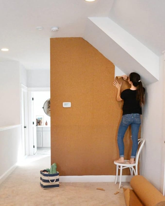 Manton Cork Premium Cork Roll - 3’ x 12’ x 1/4”, 100% Natural Facing Grade Material, Custom Cut Cork for Home, School, and Office Walls & Bulletin Boards-DeskLoop Office