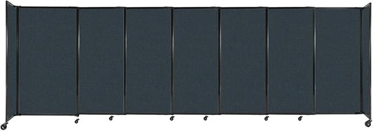 Versare Straightwall Sliding Portable Wall Partition | Freestanding Office by VERSARE