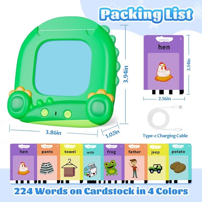 MindPal Talking Flash Cards for Toddler, Kids Learning Toys, Children's Sensory - Image 3