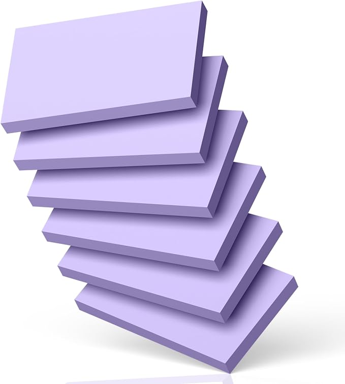 300 Count Blank Index Cards 3x5 Inch Purple Flash Cards Colored Cardstock by Nichela