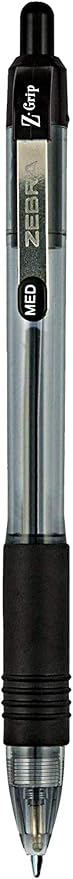 Zebra Pen Z-Grip Retractable Ballpoint Pen, Medium Point 1.0mm, 24 Black & 24 - Image 2