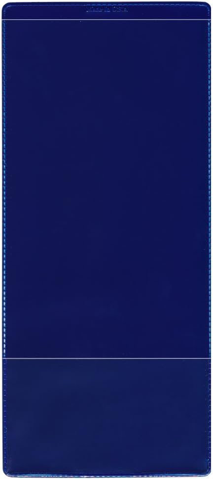 StoreSMART - Navy Blue Plastic Policy Holders - 50 Pack - INS30-NB-50 - Image 2