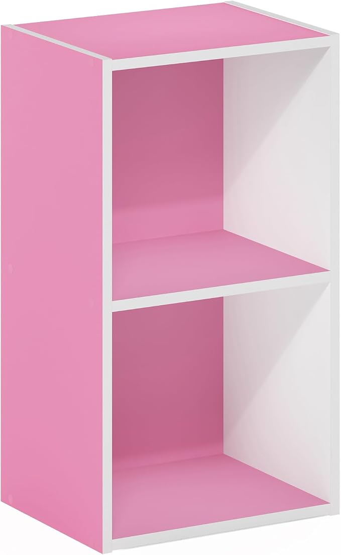 Furinno PASIR Book Shelf, 2-Tier Modern Bookshelf, Open Shelves Bookcase 9 x 12 - Image 6