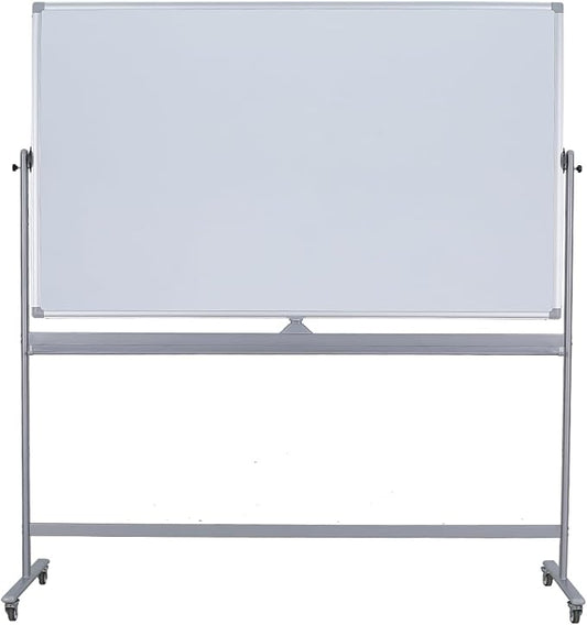 DexBoard Double-Sided 72" x 48" Mobile Whiteboard, Extra Large Rolling Magnetic by DexBoard