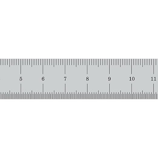 PEC Tools 6"/150mm Rigid Metal Ruler, High-Quality Steel Machinist Rule - Image 3