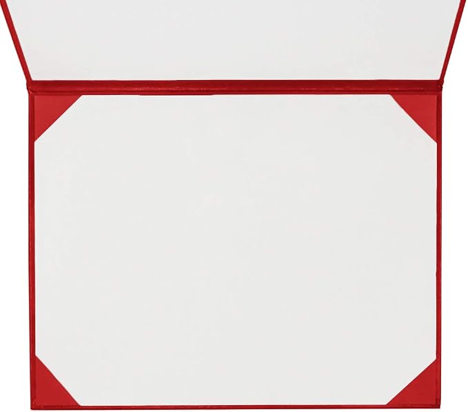 GraduationMall 8.5"x11" Smooth Padded Diploma Cover Certificate Holder Red - Image 4