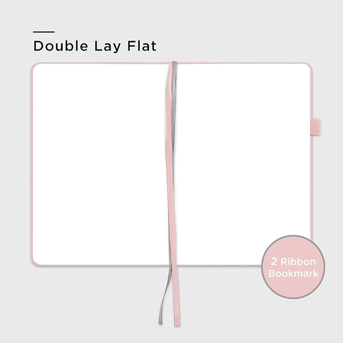 &And Per Se Blank Sketch Notebook, A5 Hardcover, 160 Pages 100gsm Thick Paper - Image 4