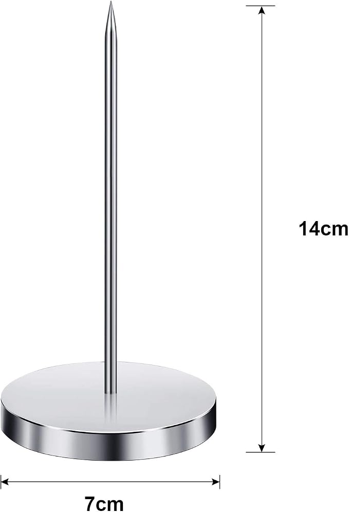 Chinco 3 Pcs Desk Receipt Holder, Bill Fork Ticket Spike, Restaurant Check - Image 2