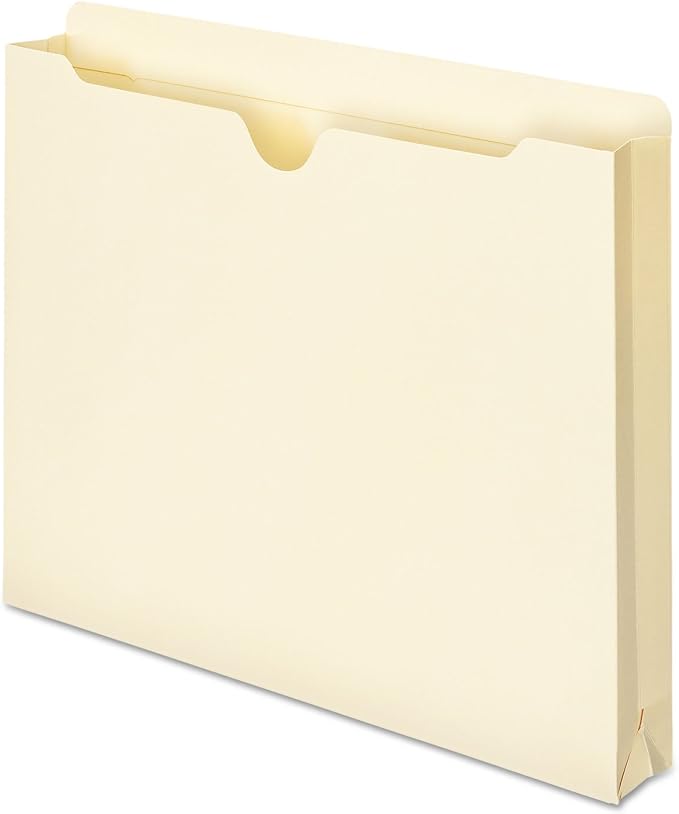 Smead File Jacket, Reinforced Straight-Cut Tab, 1-1/2" Expansion, Letter Size - Image 6