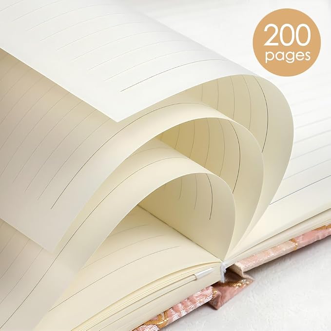 Floral Journal for women, Hardcover Notebook, Ruled Pages, Lay Flat, Pretty - Image 6