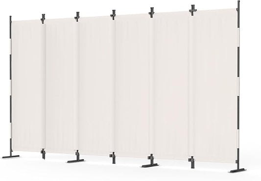 Kecreque 6 Panel Room Divider, 6ft Folding Screen Portable Wall Partition Room by Kecreque