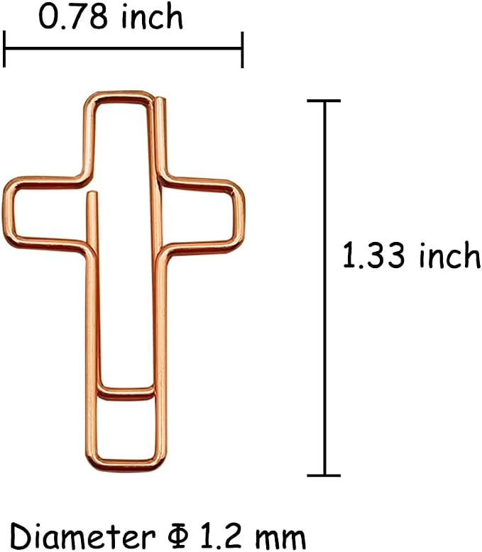 50 PCS Cross Paper Clips, Bible Study Supplies Bible Stuff Things Accessories - Image 6