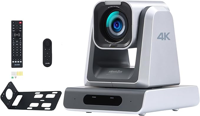 4K NDI|HX3(Certified) PTZ Camera PoE, 25X Optical Zoom, Simultaneous HDMI & SDI outputs, RTSP/RTMP(s)/SRT, Standalone IP Live Streaming to Youtube, Twitch for Meeting, Church, Event, Teaching-DeskLoop Office
