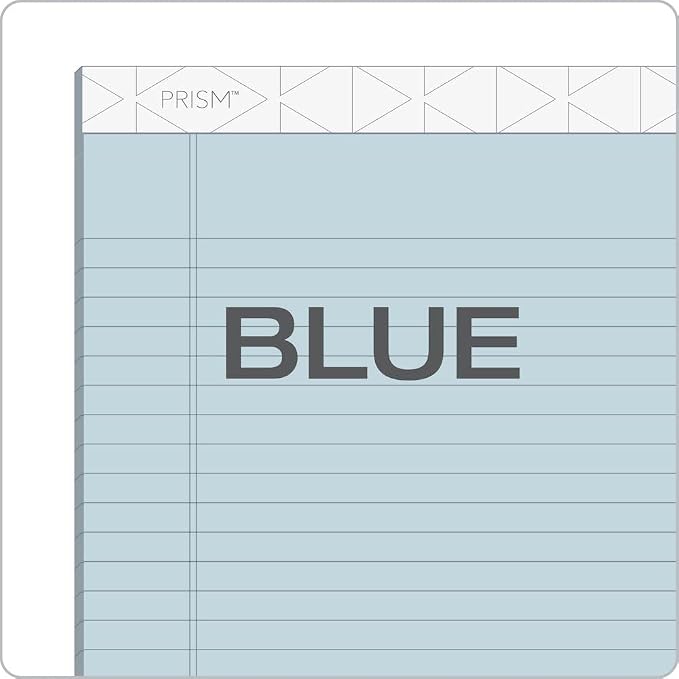 Tops Prism Writing Pads, 8-1/2" x 11-3/4", Legal Rule, Perforated, 50 Sheets - Image 2