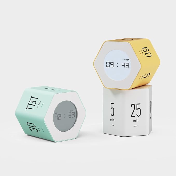 mooas Multi-Hexagon Clock Cube Timer, Digital Clock Time Timer, Pomodoro Timers - Image 7