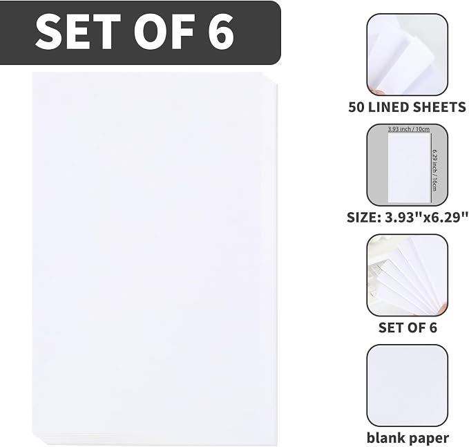 QiCheng Note Pads Memo Pads Small Notepad 50 Sheets 4X6 note pad Scratch Pads - Image 2