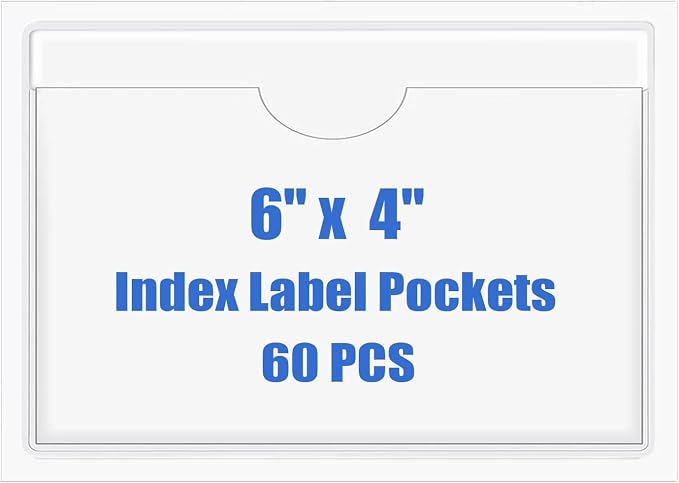 Origin-Joy 60 PCS Self Adhesive Index Card Pockets by Origin-Joy