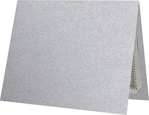 LUXPaper 9.5" x 12" Certificate Holders | Silver Metallic | 105lb. Cover | 50 by LUXPaper