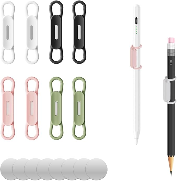 XYOFUN Magnetic Pen Holders Set of 8, Silicone Adjustable Pen Pencil Holder by XYOFUNDailyNecessities