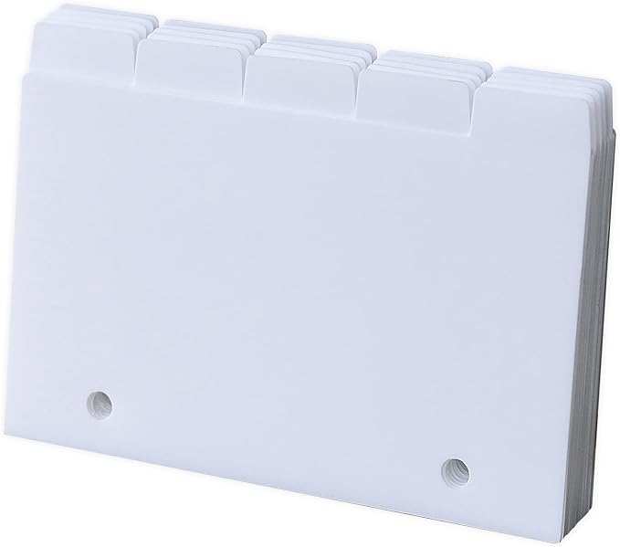 Olivo Plastic Index Card Dividers 3x5 Poly Index Card Guides Set by Unknown