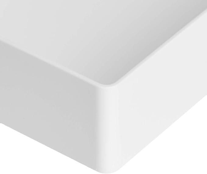Amazon Basics Rectangular Plastic Desk Organizer Bundle, 3 Pieces Letter Tray - Image 4