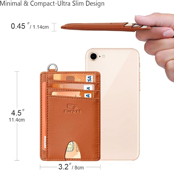 FurArt Slim Minimalist Wallet RFID Credit Card Holder - Image 7