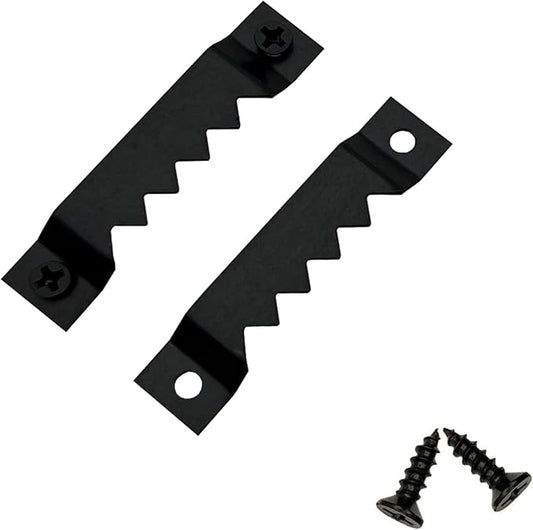 30 Pack Large Heavy Sawtooth Picture Hangers Steel Picture Hangers with Screws Picture Hang Solutions, for Hanging Clock Paintings Artwork Picture Frame Hook Photos (Black，Supports 50 lbs)-DeskLoop Office