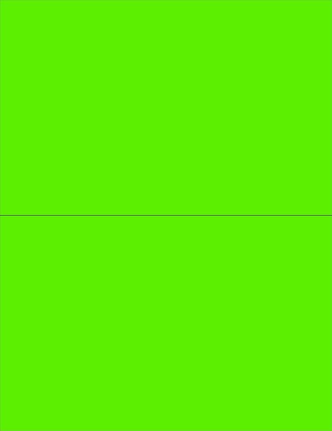 NextDayLabels 8-1/2 x 11" Neon Color High Light Fluorescent Labels by NextDayLabels
