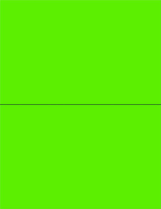 NextDayLabels 8-1/2 x 11" Neon Color High Light Fluorescent Labels by NextDayLabels