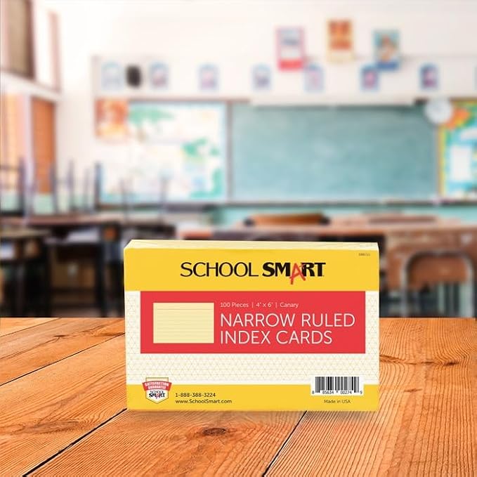 School Smart Ruled Index Card, 4 x 6 Inches - Image 8