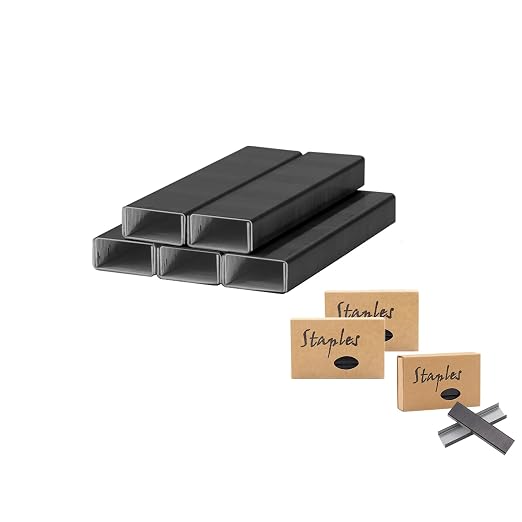 NatSumeBasics 3000 Black Staples 26/6 Standard Colored Staple Refill by NatSumeBasics