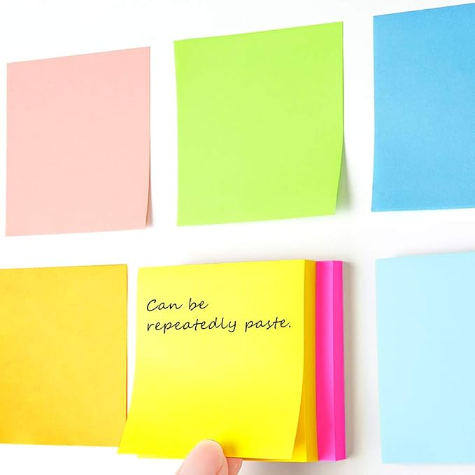 16 Pads Pop Up Sticky Notes 3x3 Refills Bright Colors Self-Stick Notes Pads - Image 4