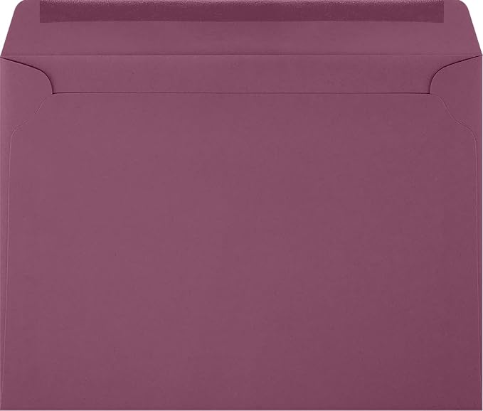 LUXPaper 9 x 12 Booklet Envelopes | Vintage Plum | 80lb. Text | 500 Qty - Image 2