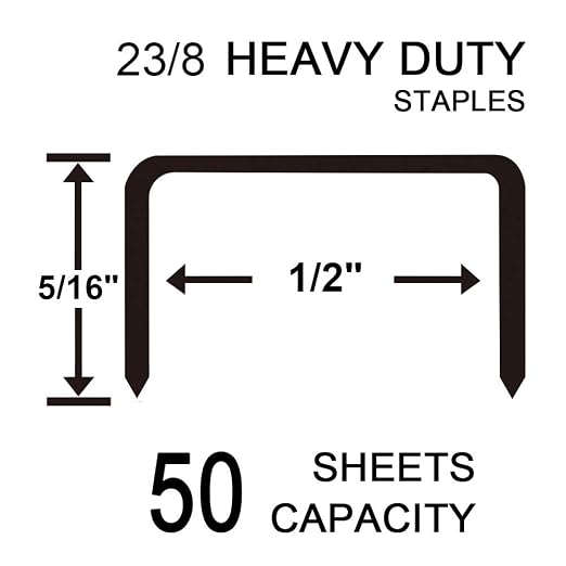 Rayson 23/8 Heavy Duty Staples, Enhanced 5/16" Leg Length, 1/2“ Width, Staples - Image 2